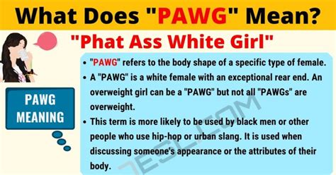 pawg meaning in english|what does pawwg stand for.